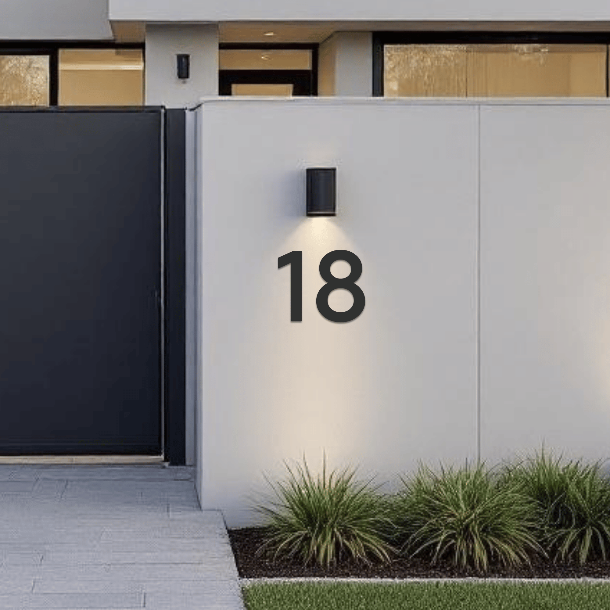 Floating Acrylic House Numbers