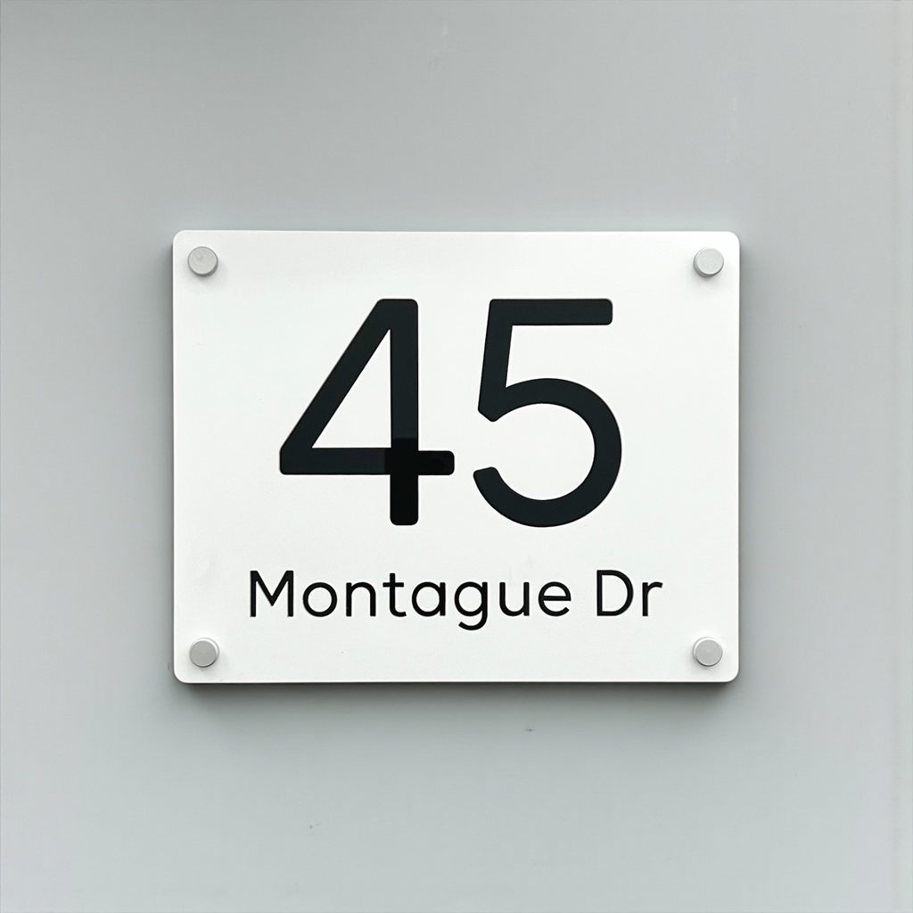 Custom House Sign - THE CLASSIC - Landscape