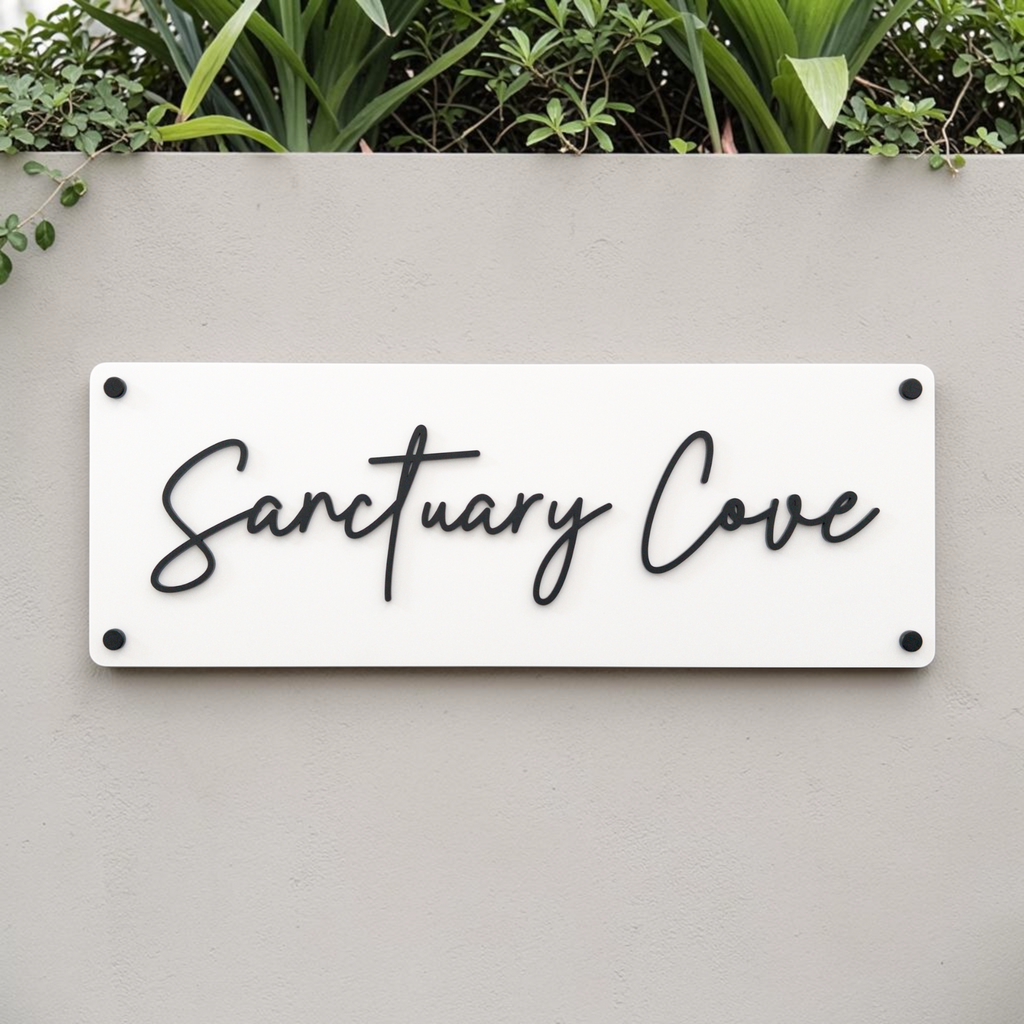 House Number Sign - THE PORTSEA 3D