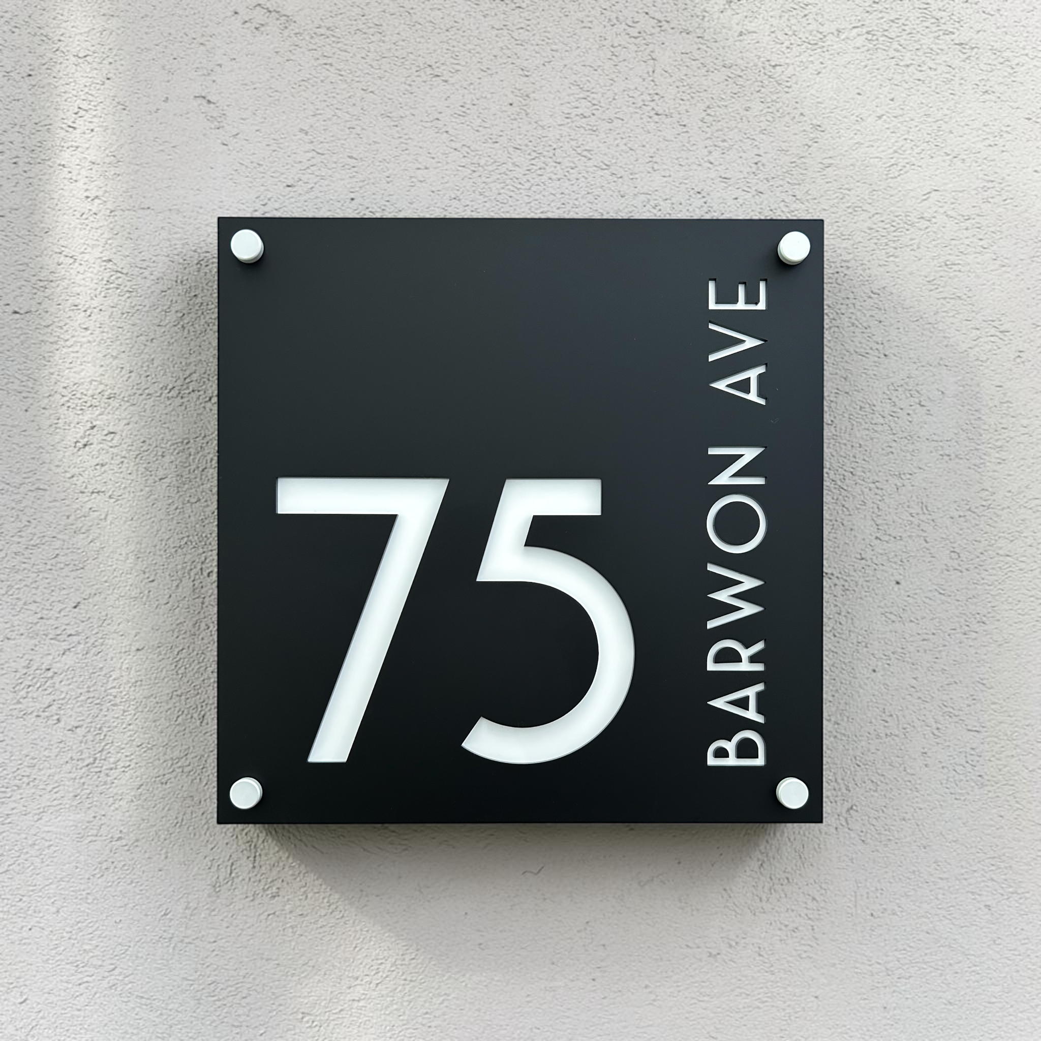 Square House Sign - THE BRONTE