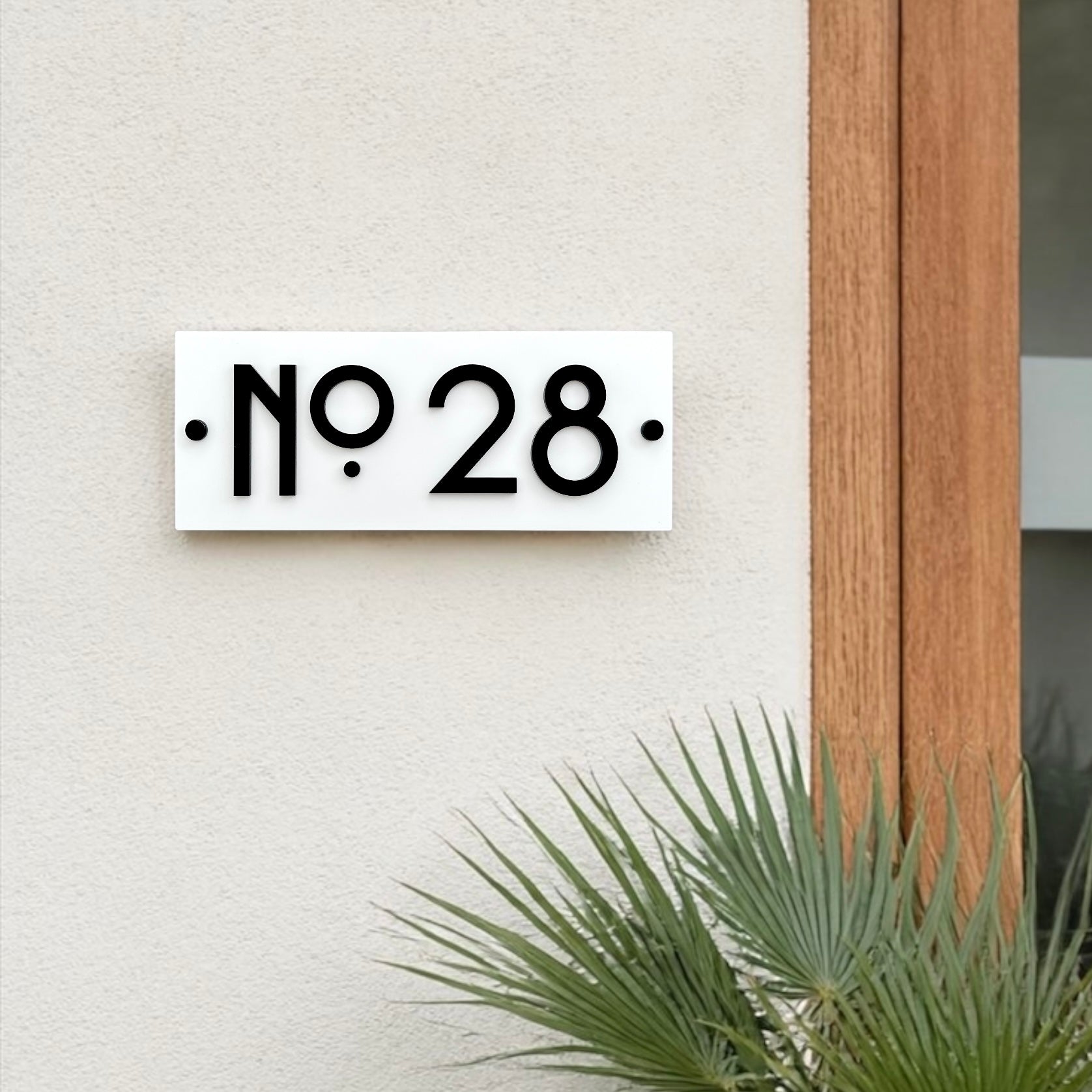 Deco House Number Plaques