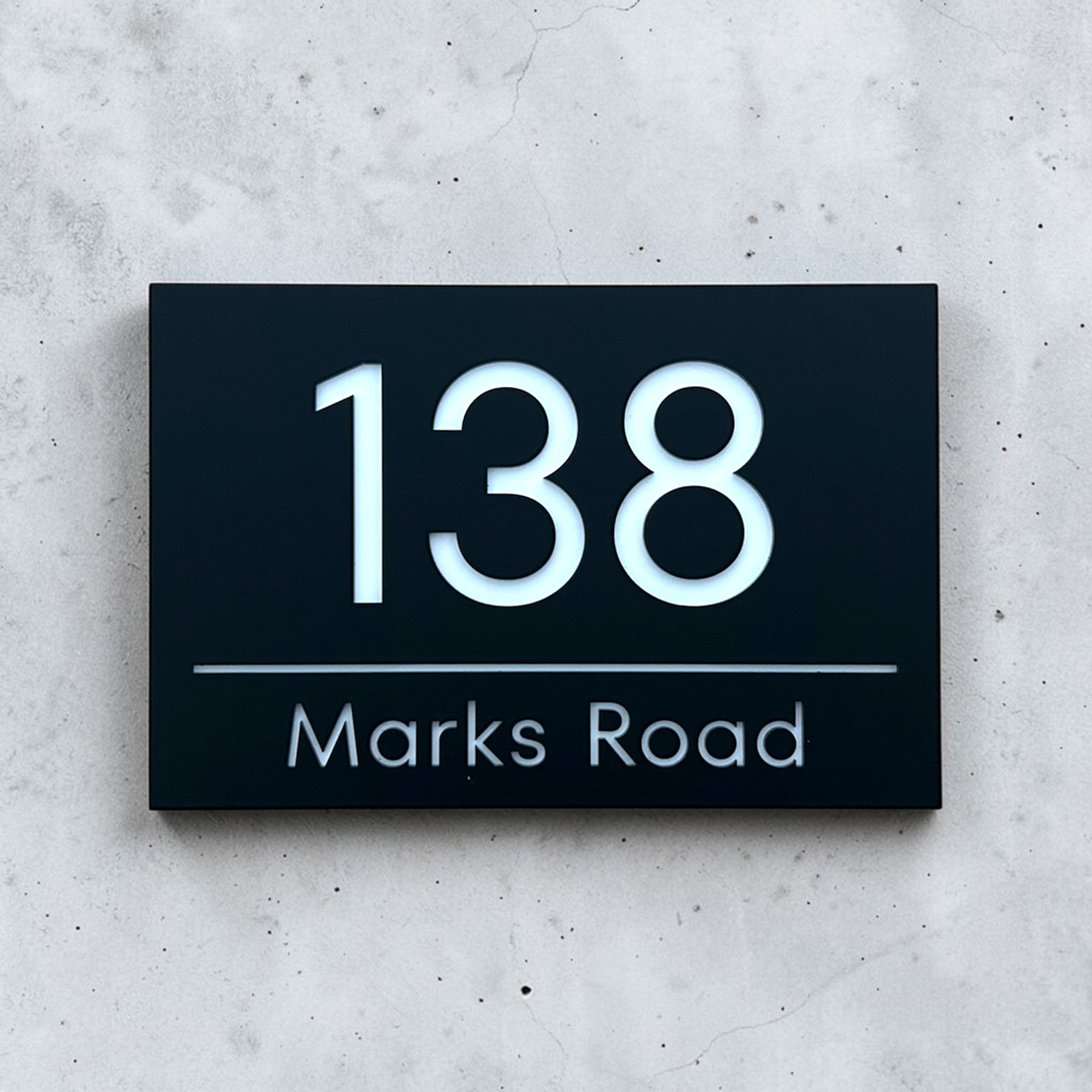 House Number Sign - THE BARWON