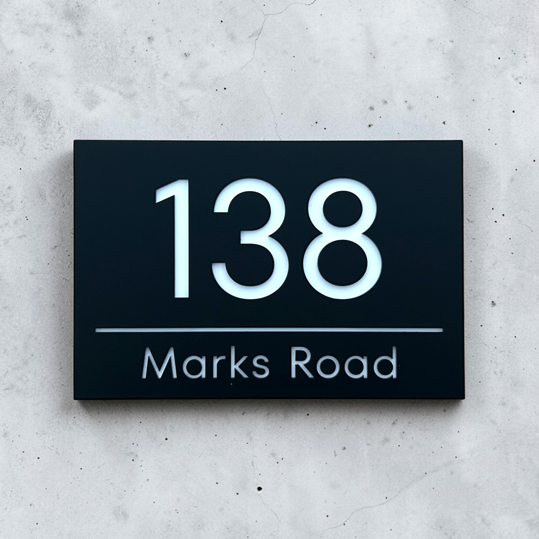 House Number Sign - THE BARWON