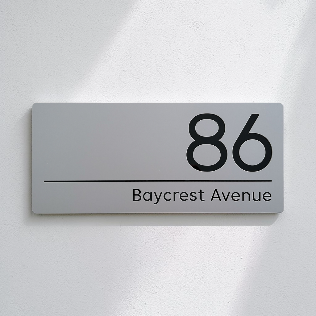 House Number Sign - THE AIRLIE