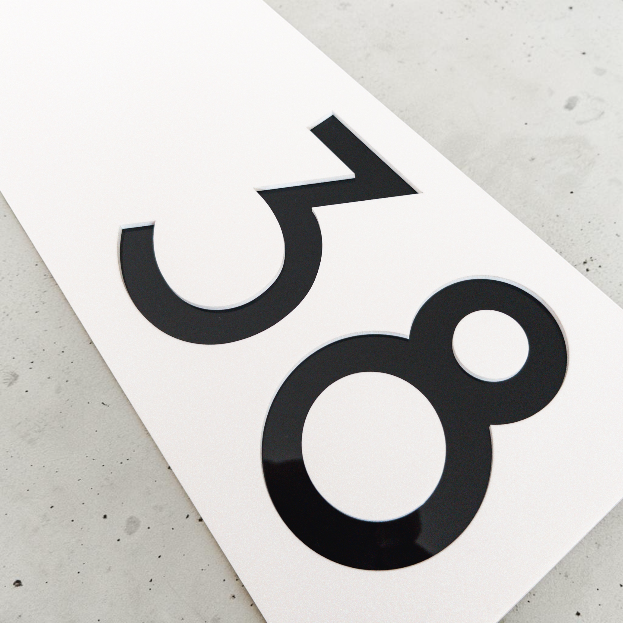 House Number Sign - THE HARBOUR