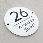 Round House Number Sign - THE MALLEE