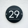 Round House Number Sign - THE AVALON