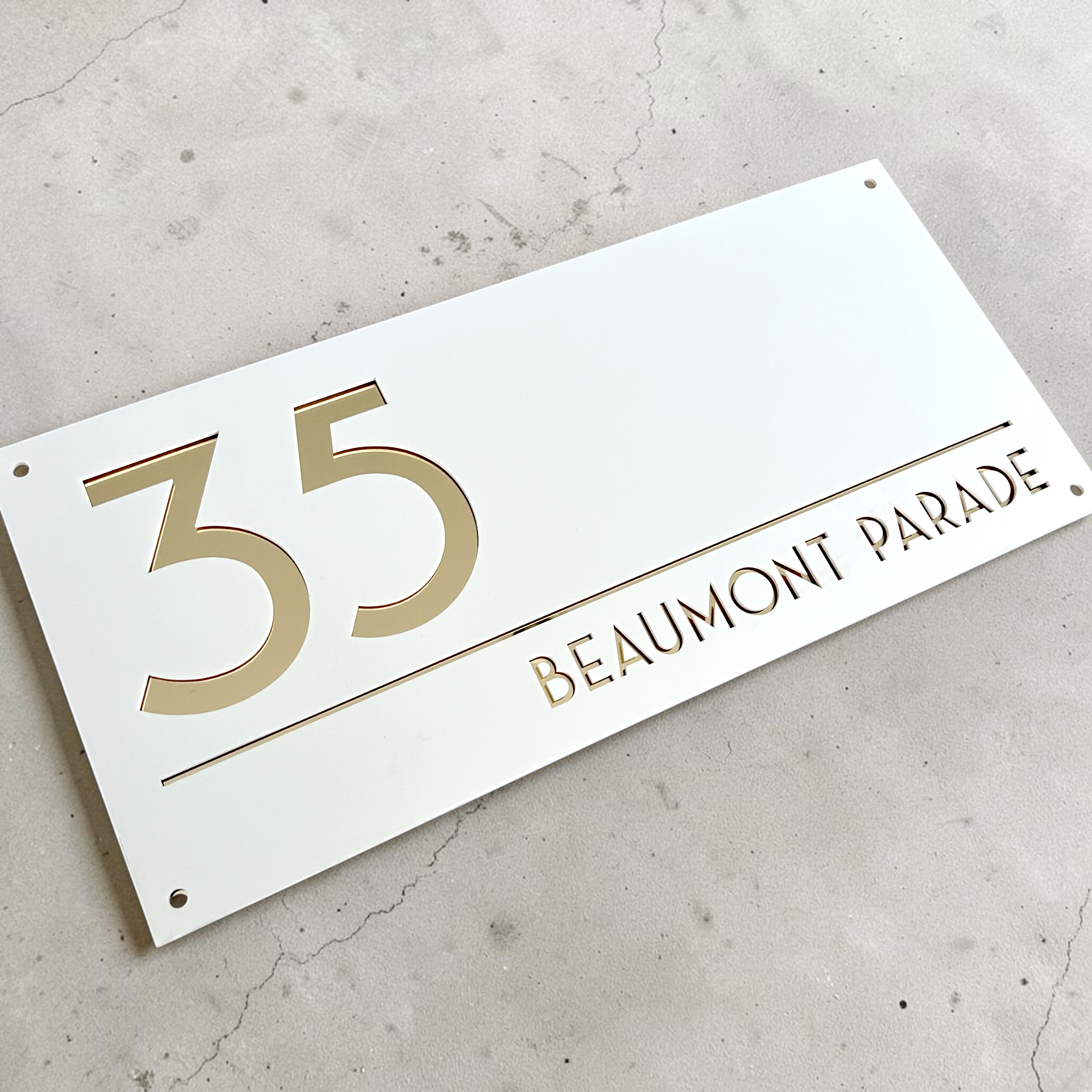 House Number Sign - THE AIRLIE