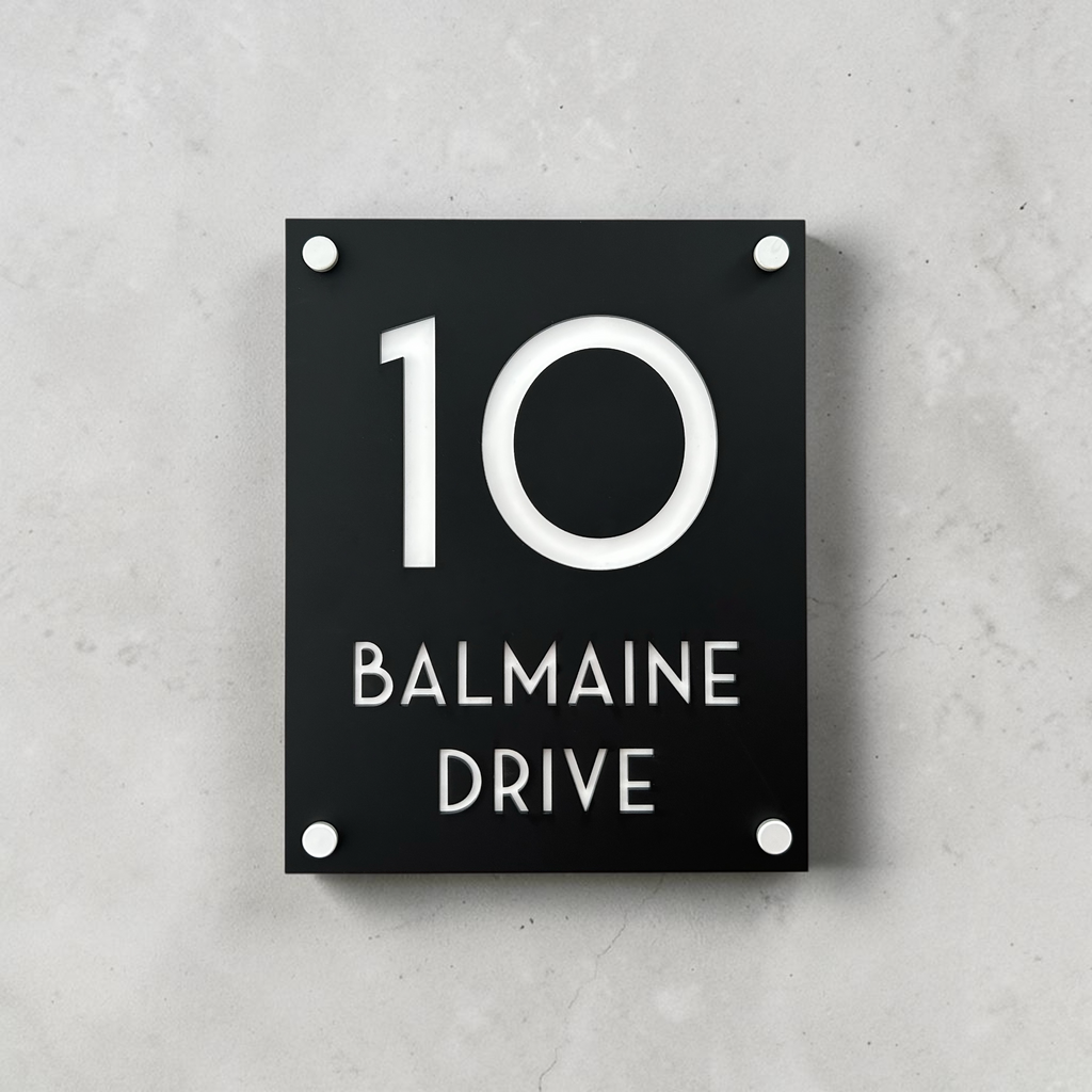 Custom House Sign - THE CLASSIC - Portrait