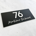 House Number Sign - THE BURLEIGH 3D