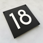 Square House Sign - THE LENNOX 3D