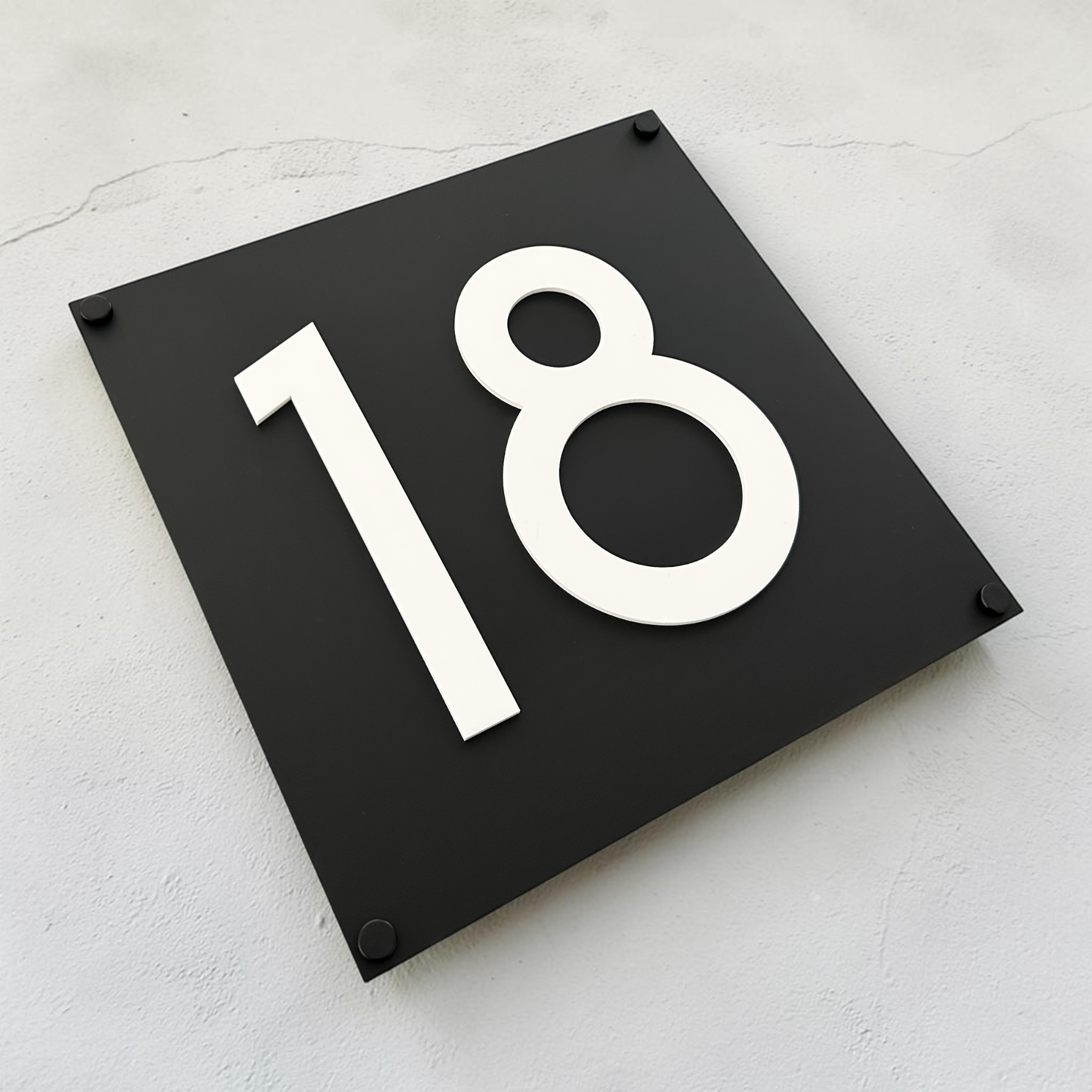 Square House Sign - THE LENNOX 3D