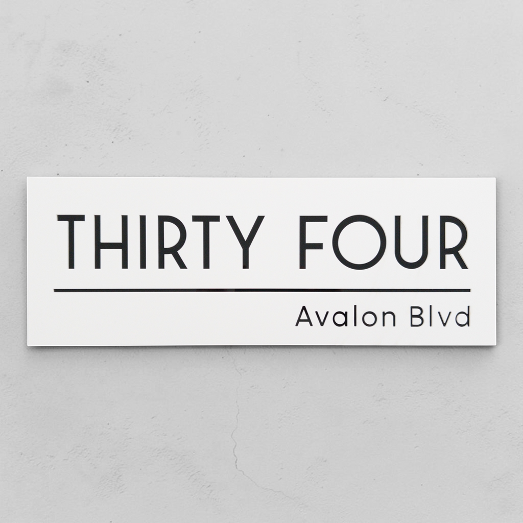 House Number Sign - THE NOOSA