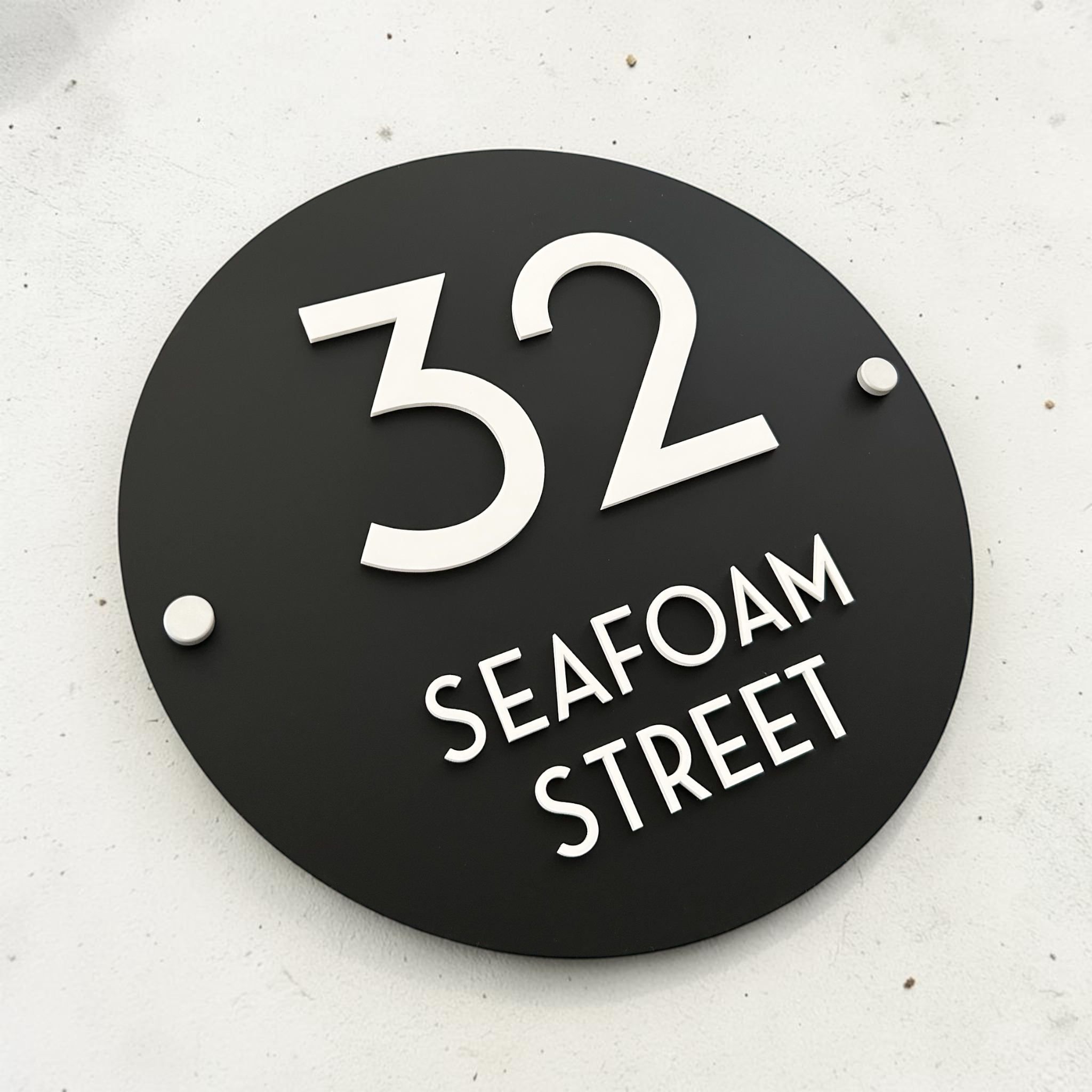 Modern House Sign - THE MALLEE 3D
