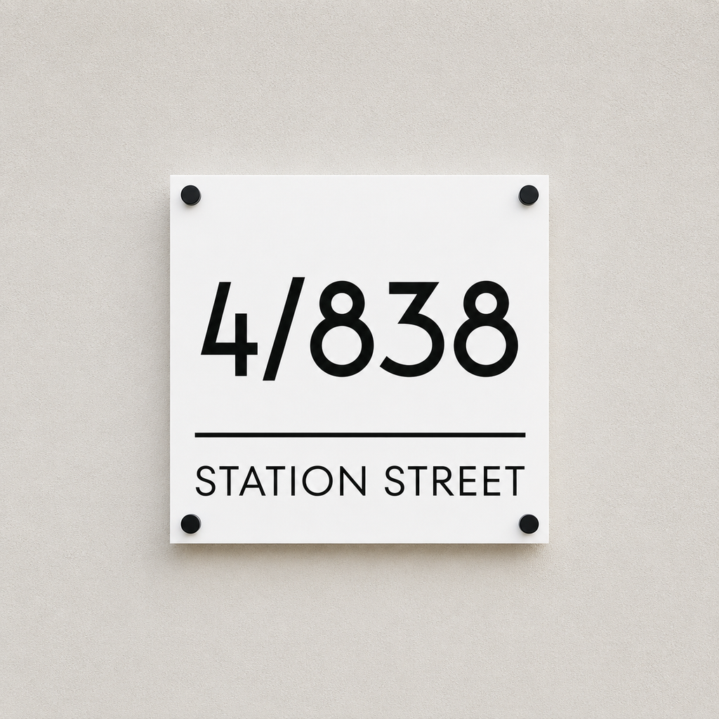 Square House Sign - THE BYRON