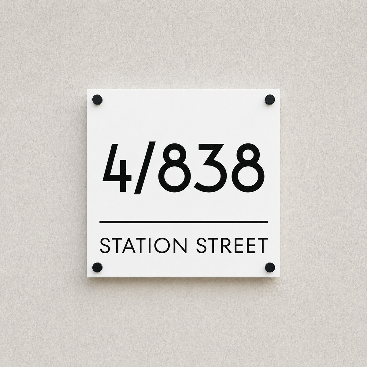 Square House Sign - THE BYRON
