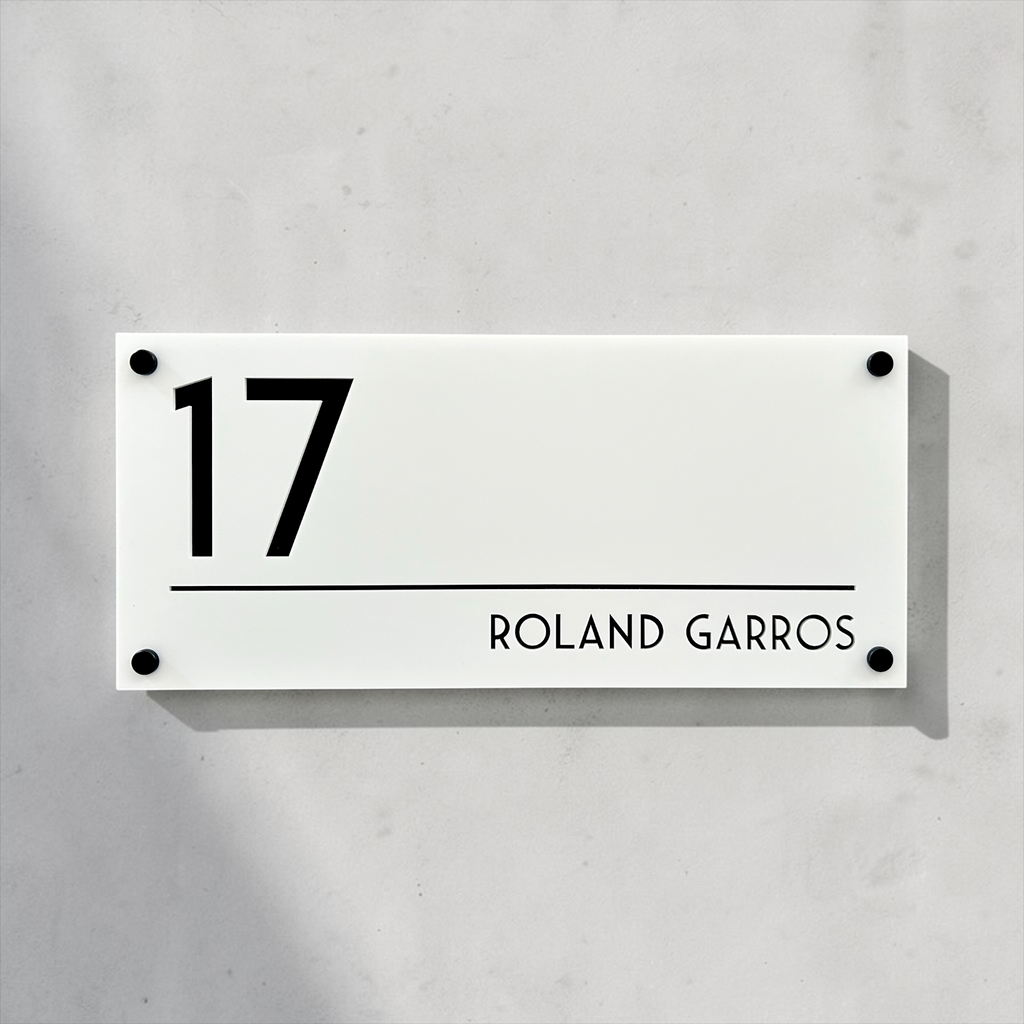 House Number Sign - THE AIRLIE