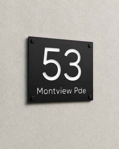 Custom House Sign - THE CLASSIC - Landscape
