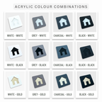 Deco House Number Plaques