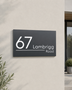 Modern House Number Sign - THE COVE