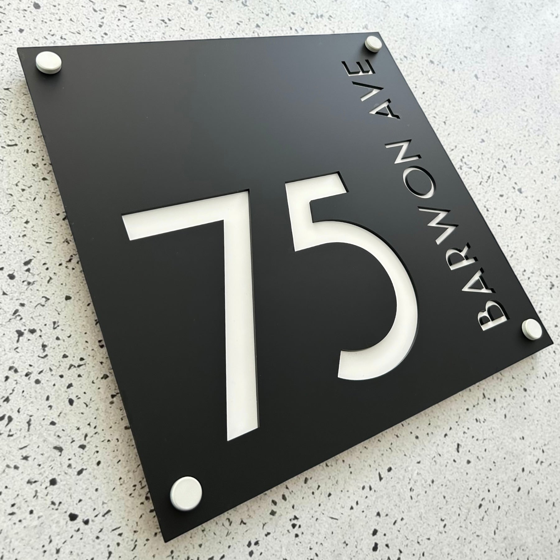 Square House Sign - THE BRONTE