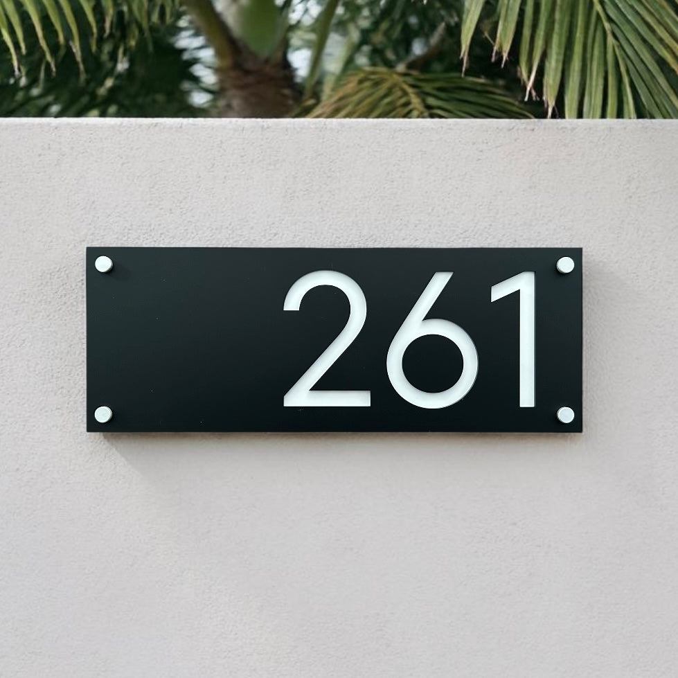 House Number Sign - THE HARBOUR