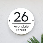 Round House Number Sign - THE MALLEE