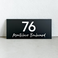 House Number Sign - THE BURLEIGH 3D