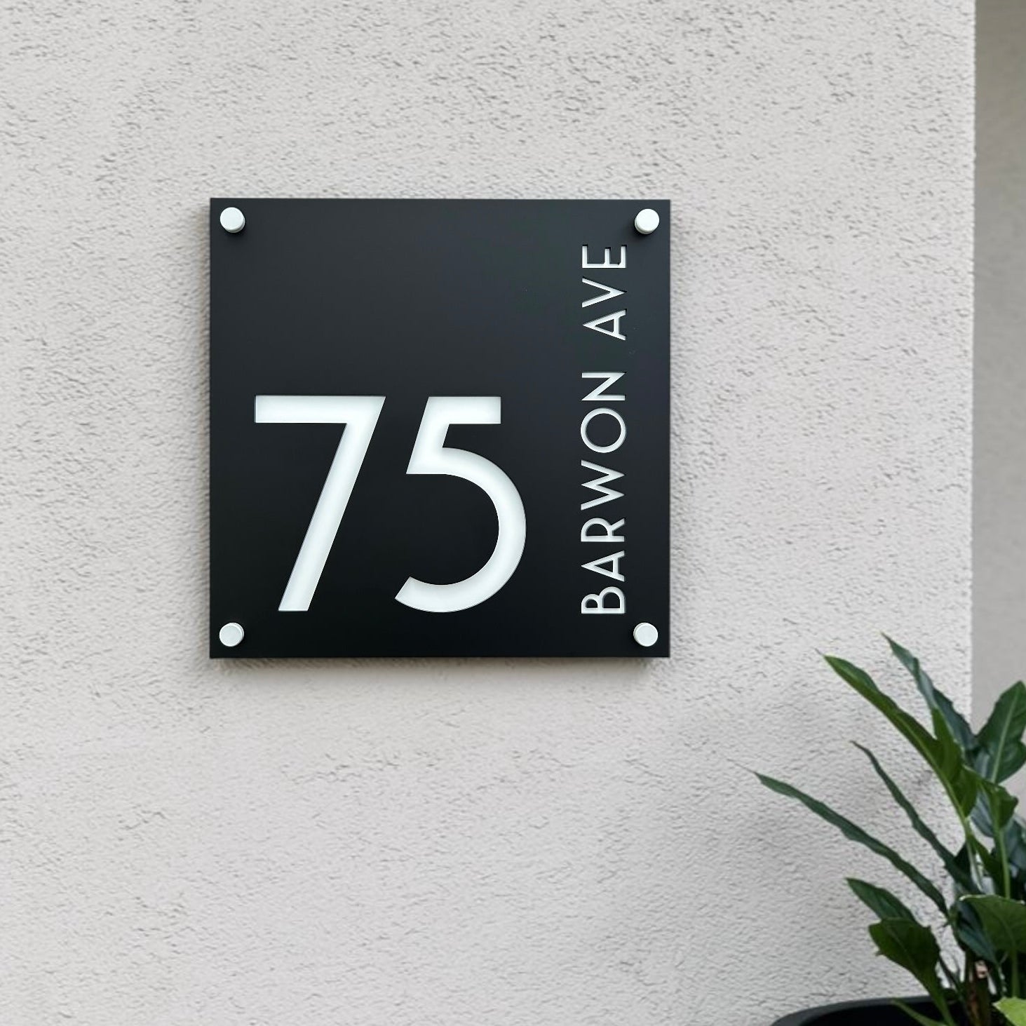 Square House Sign - THE BRONTE
