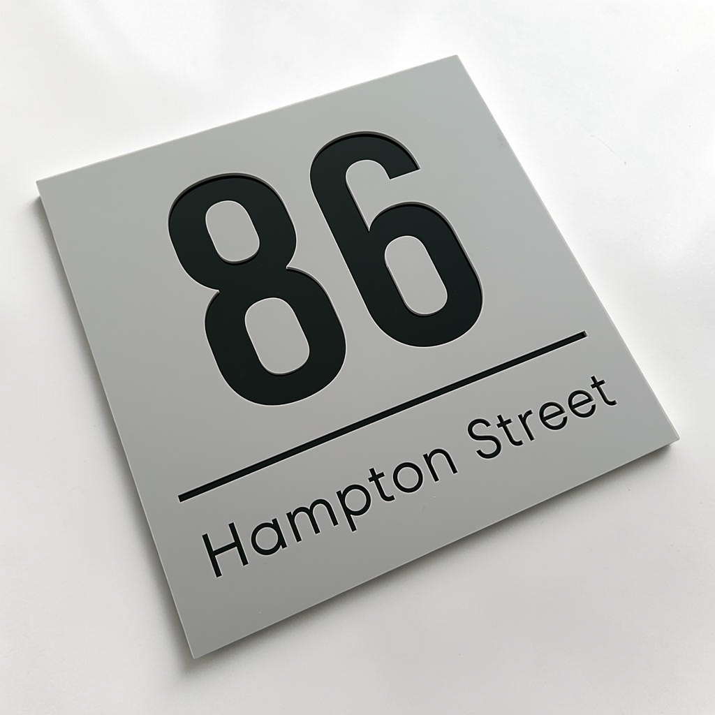 Square House Sign - THE BYRON