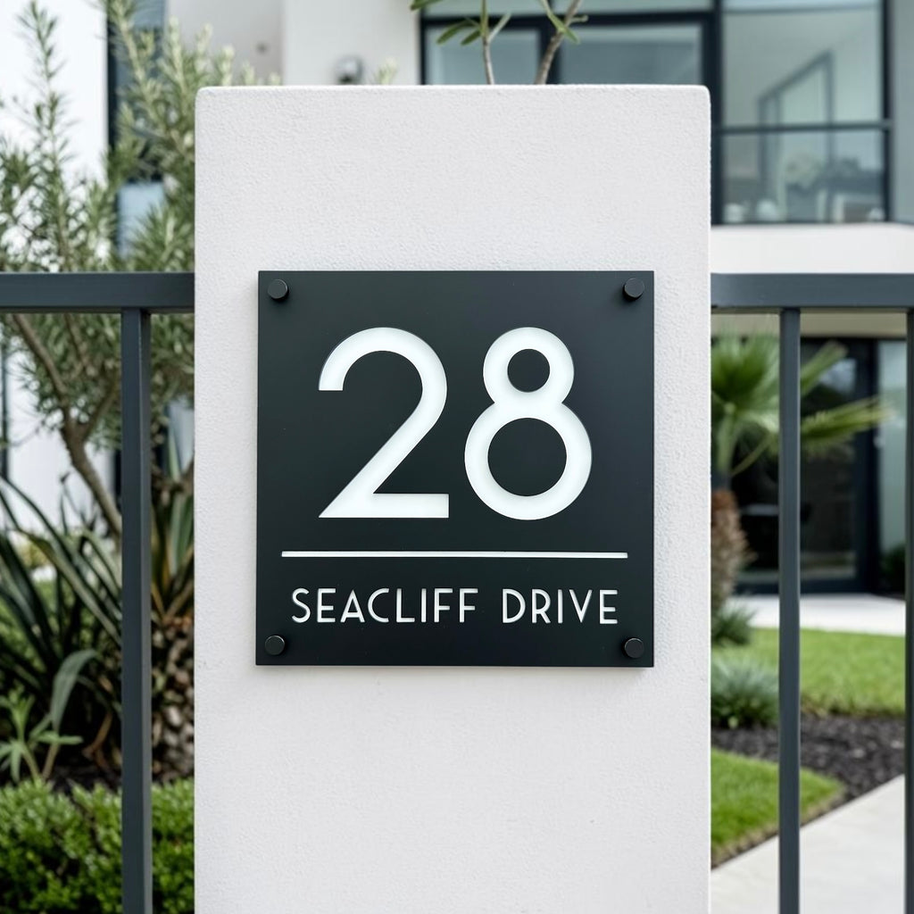 Square House Sign - THE BYRON