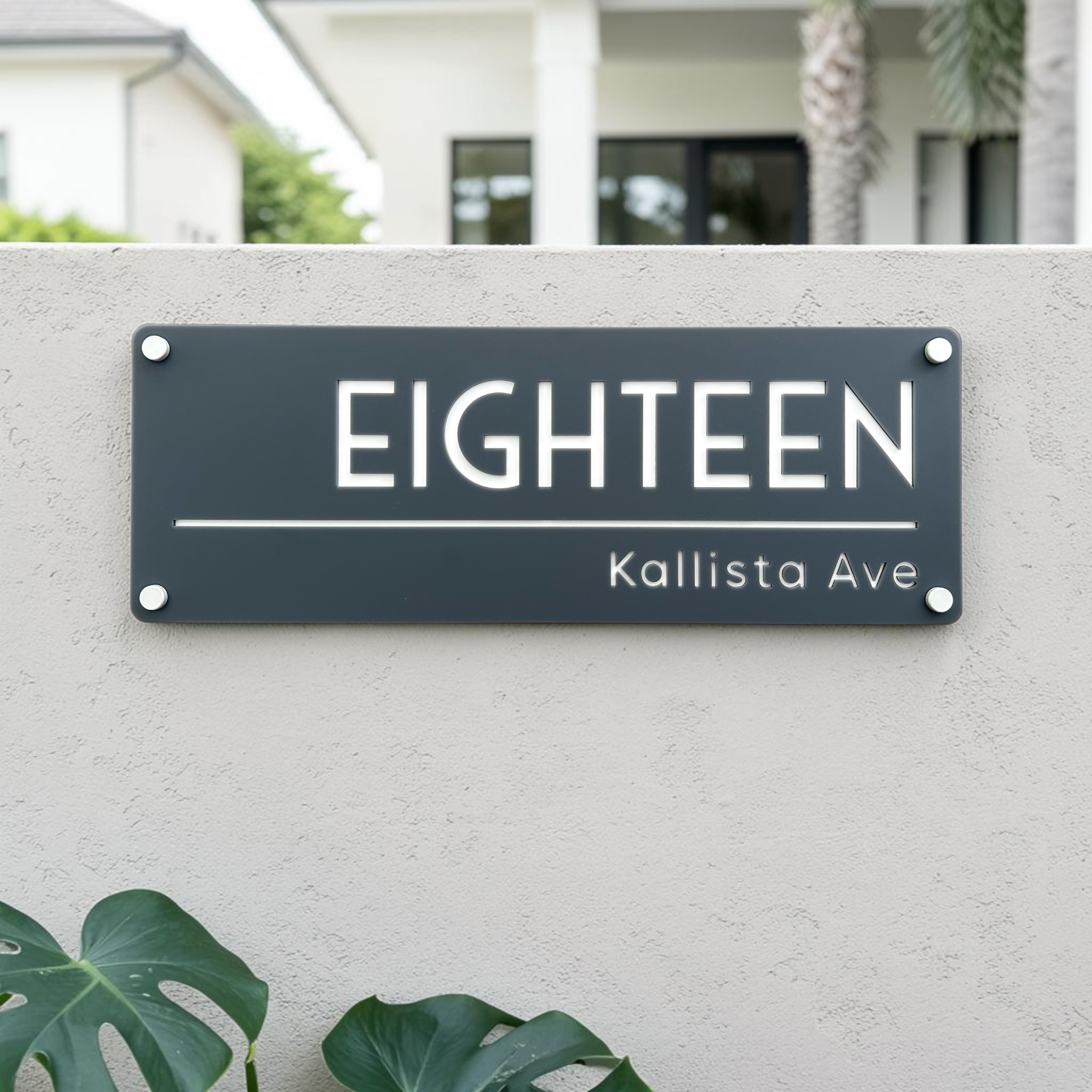 House Number Sign - THE NOOSA